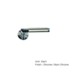 Hedingham Round Rose Latch Other Chrome / Satin Chrome and Matt Black Set 4 Hedingham Round Rose Latch Other Chrome / Satin Chrome and Matt Black Set