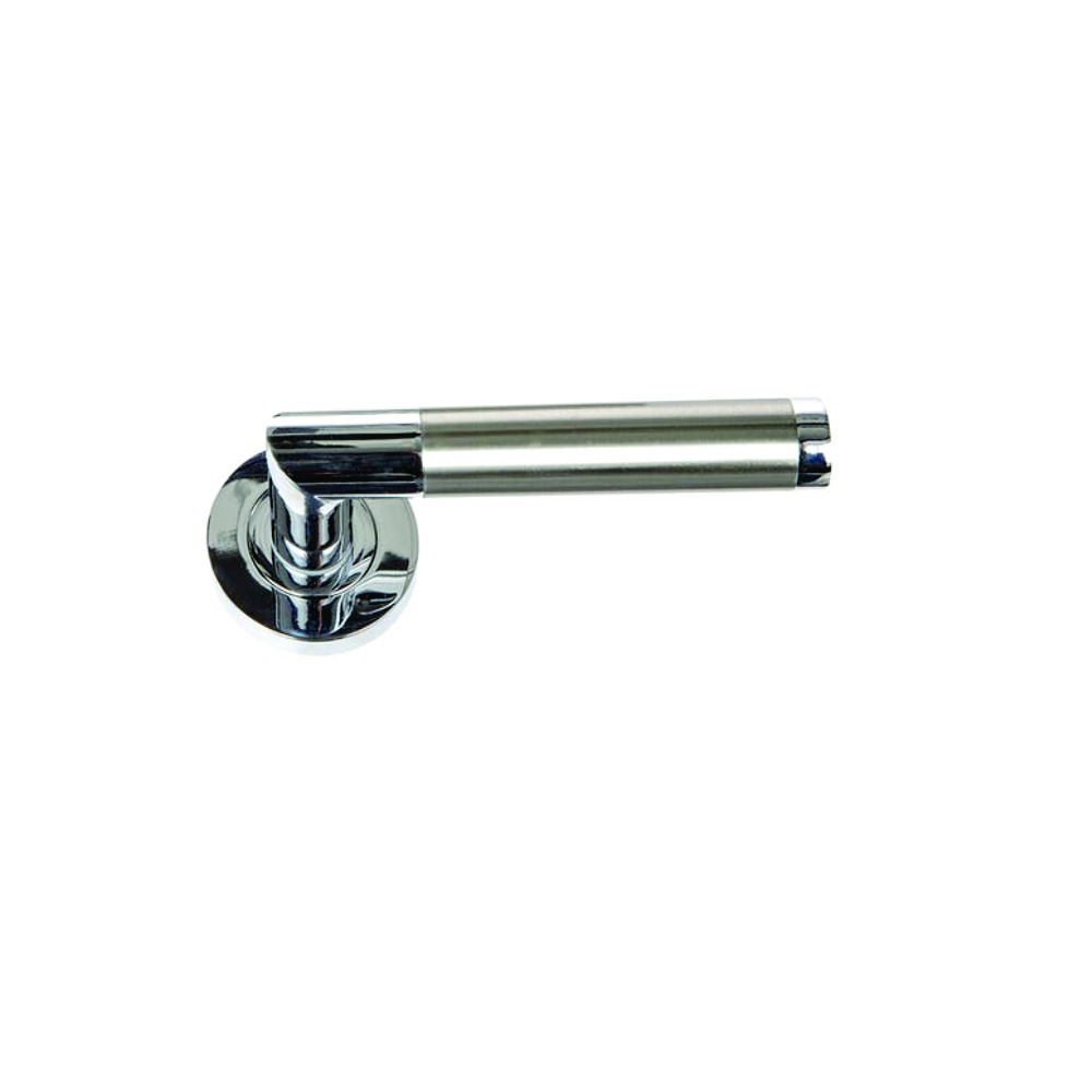 Hedingham Round Rose Latch Other Chrome / Satin Chrome and Matt Black Set 1 Hedingham Round Rose Latch Other Chrome / Satin Chrome and Matt Black Set