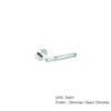 Hever Round Rose Latch Other Chrome / Satin Chrome Set 3 Hever Round Rose Latch Other Chrome / Satin Chrome Set