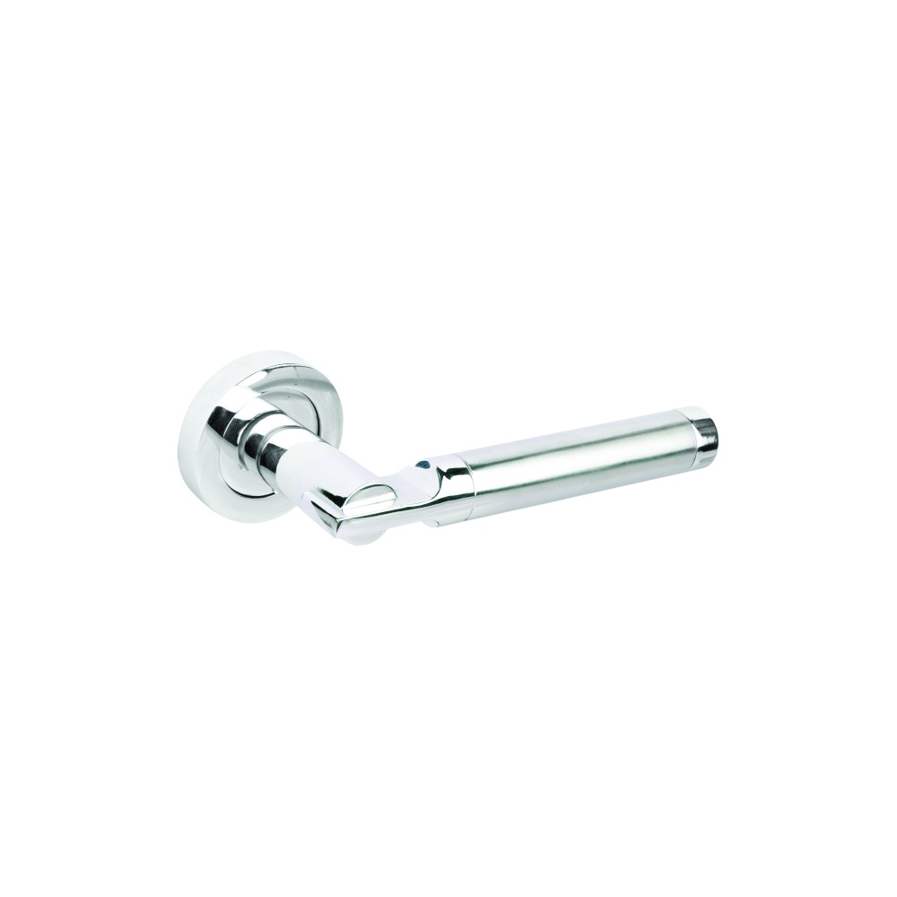 Hever Round Rose Latch Other Chrome / Satin Chrome Set 1 Hever Round Rose Latch Other Chrome / Satin Chrome Set