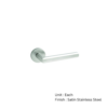 Stainless Steel Round Rose Latch - Mitred Satin Stainless Set 3 Stainless Steel Round Rose Latch - Mitred Satin Stainless Set