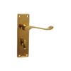 Contract Vict Scroll Bathroom Furniture - Zinc Polished Electro Brass Set