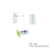 Contract Victorian Scroll Internal Latch Pack - Zinc Satin Chrome Pack