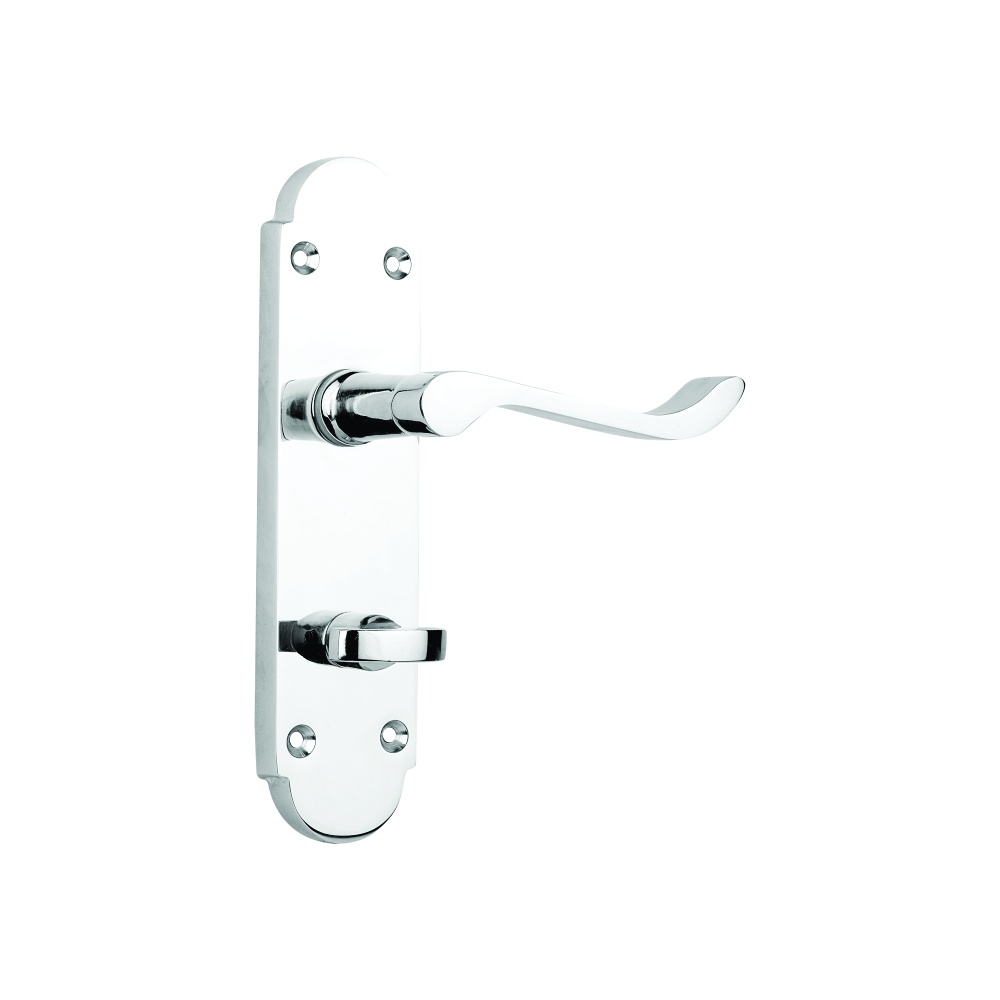 Shaped Scroll Bathroom Furniture (Carisbrooke) To En1906 (Pt3) - Satin Chrome and Polished Chrome Set 1 Shaped Scroll Bathroom Furniture (Carisbrooke) To En1906 (Pt3) - Satin Chrome and Polished Chrome Set