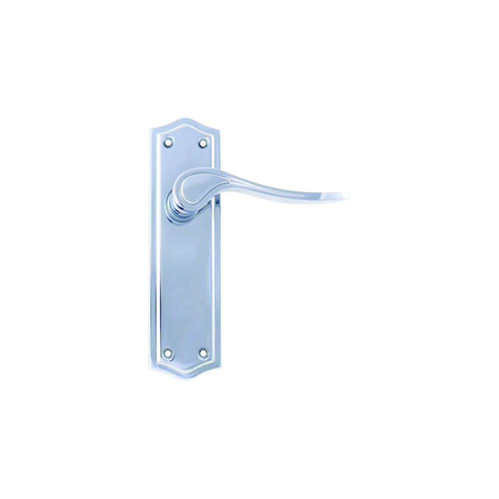 Orford Long Latch Furniture To En1906 (Pt3) - Chrome Plated and Satin Nickel Plated Set 1 Orford Long Latch Furniture To En1906 (Pt3) - Chrome Plated and Satin Nickel Plated Set