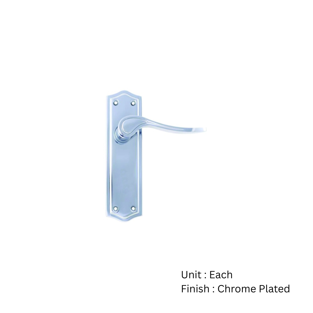 Orford Long Latch Furniture To En1906 (Pt3) - Chrome Plated and Satin Nickel Plated Set 2 Orford Long Latch Furniture To En1906 (Pt3) - Chrome Plated and Satin Nickel Plated Set