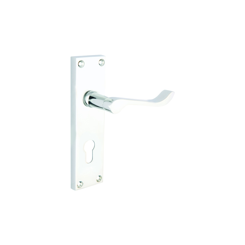 Victorian Scroll Euro Profile Furniture To En1906 (Part 3) 47.5mm Polished Chrome Set 1 Victorian Scroll Euro Profile Furniture To En1906 (Part 3) 47.5mm Polished Chrome Set