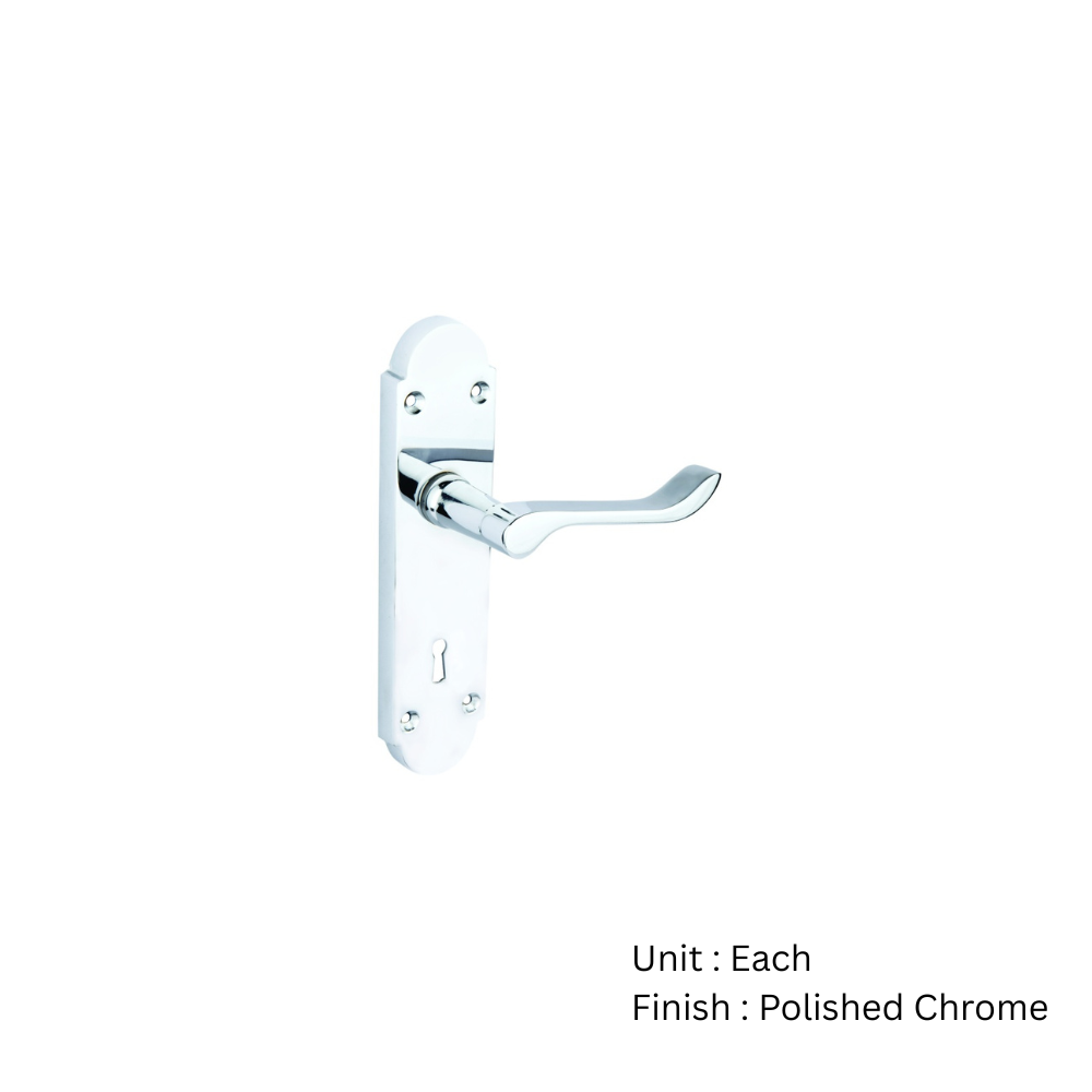 Carisbrooke Lock Furniture To En1906 Part 3 - Polished Chrome and Satin Nickle Set 2 Carisbrooke Lock Furniture To En1906 Part 3 - Polished Chrome and Satin Nickle Set