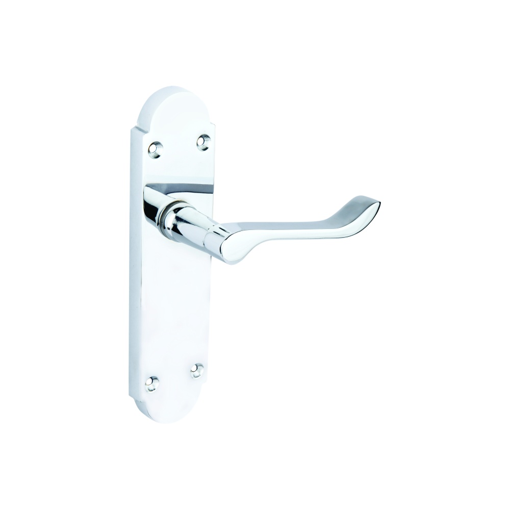 Carisbrooke Latch Furniture To En1906 Part 3 - Polished Chrome and Satin Nickel Set 1 Carisbrooke Latch Furniture To En1906 Part 3 - Polished Chrome and Satin Nickel Set