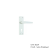 Whitworth Aluminium Lock Handle Satin Anodised Set 3 Whitworth Aluminium Lock Handle Satin Anodised Set