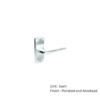Brunel Latch Furniture Polished And Anodised Set 3 Brunel Latch Furniture Polished And Anodised Set