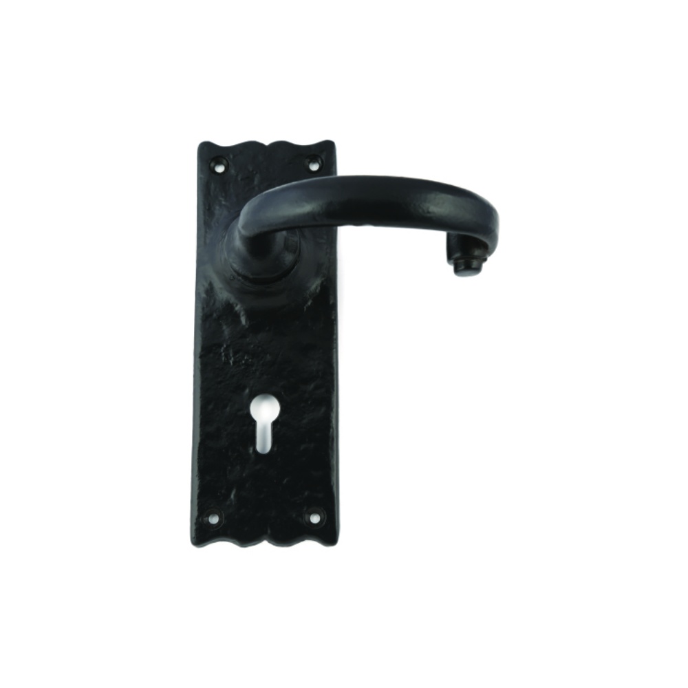 Black Antique Traditional Lock Furniture - Ludlow Epoxy Black Set 1 Black Antique Traditional Lock Furniture - Ludlow Epoxy Black Set