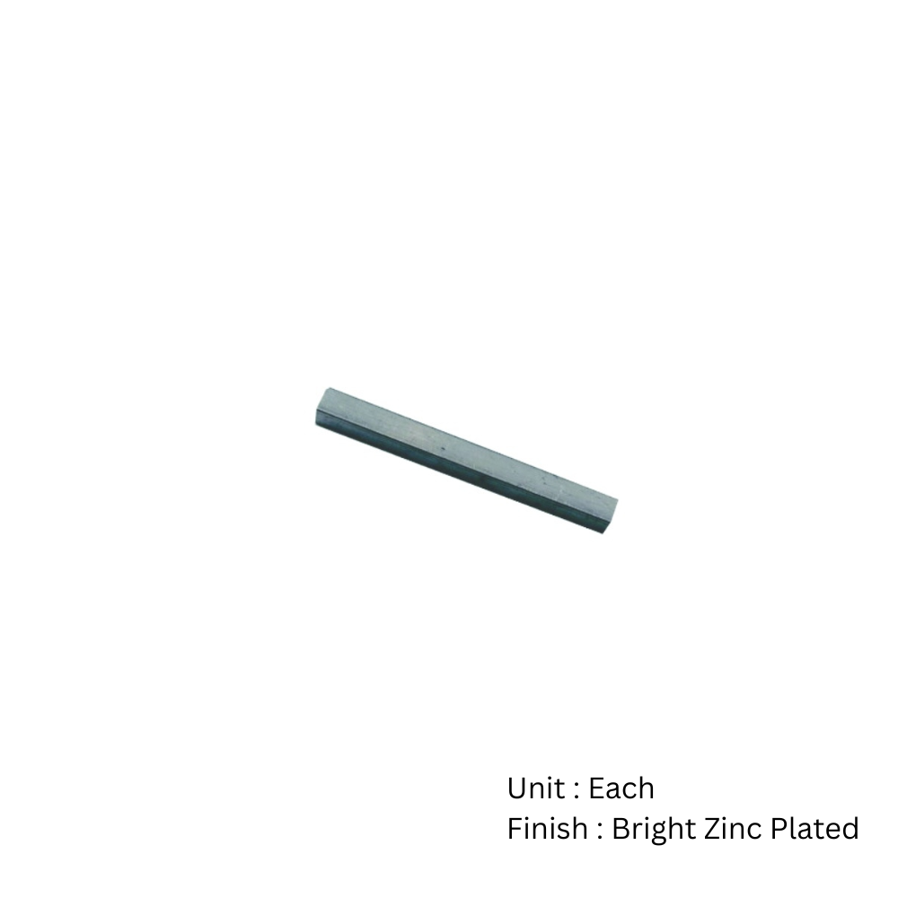 Lock Spare Spindle Only 8x100mm Bright Zinc Plated Each 2 Lock Spare Spindle Only 8x100mm Bright Zinc Plated Each