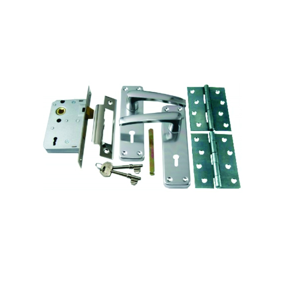 Aluminum Whitworth 3 Lever Lock (100mm Hinges) Satin Anodised Set 1 Aluminum Whitworth 3 Lever Lock (100mm Hinges) Satin Anodised Set