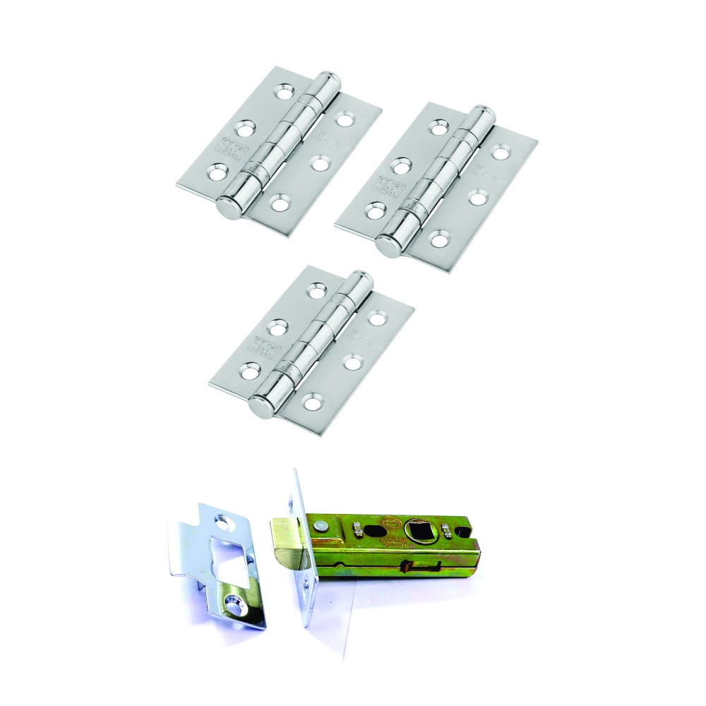 CE Fire Door Pack - 1½ Pair 451 BB (75mm) / Tubular Latch (63mm) 1 CE Fire Door Pack - 1½ Pair 451 BB (75mm) / Tubular Latch (63mm)