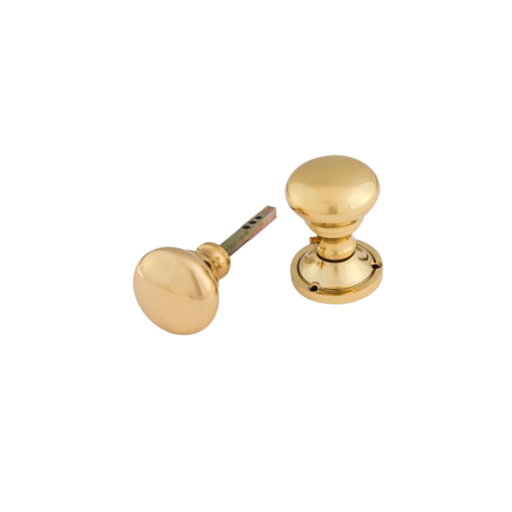 Victorian Rim Knob Set 53mm Polished Electro Brass Set 1 Victorian Rim Knob Set 53mm Polished Electro Brass Set