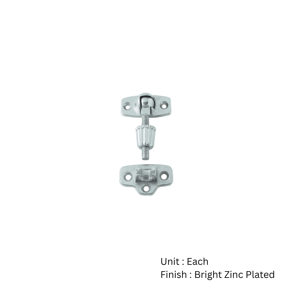 Zinc Diecast A1 Sash Fastener 62 x 45mm with Bright Zinc Plated and Electro Brass Each 2 Zinc Diecast A1 Sash Fastener 62 x 45mm with Bright Zinc Plated and Electro Brass Each