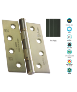 Mild Steel 2 Ball Bearing Hinge - CE11 Pair - Boxed 100 X 76mm with Multiple Finish