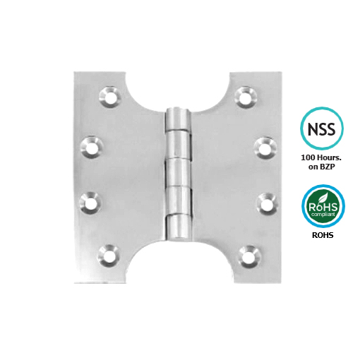 Steel Parliament Hinge - Pair 100 x 50 x 100mm with Multiple Finish 3 Steel Parliament Hinge - Pair 100 x 50 x 100mm with Multiple Finish
