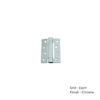 Self Closing Adjustable Hinge -100 X 76 X 2.7mm Chrome Plated and Satin Chrome Pack Of 3 3 Self Closing Adjustable Hinge -100 X 76 X 2.7mm Chrome Plated and Satin Chrome Pack Of 3