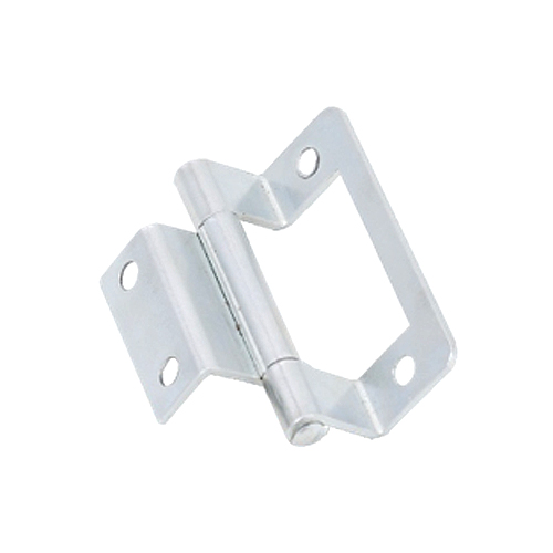 Cranked Flush Hinge - Pair 50 X 19mm Electro Brass and Bright Zinc Plated Finish Pair 1 Cranked Flush Hinge - Pair 50 X 19mm Electro Brass and Bright Zinc Plated Finish Pair
