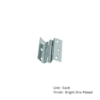 Stormproof Hinge - Pair 63mm Bright Zinc Plated Pair 3 Stormproof Hinge - Pair 63mm Bright Zinc Plated Pair