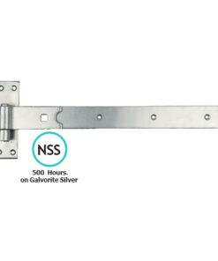 Straight Hook and Band - Epoxy Black, Galvorite Silver with Multiple Sizes Pair