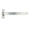 Straight Hook and Band - Epoxy Black, Galvorite Silver with Multiple Sizes Pair