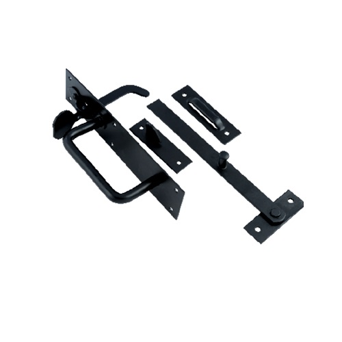 Suffolk Latch 200mm Epoxy Black and Bright Zinc Plated Set 1 Suffolk Latch 200mm Epoxy Black and Bright Zinc Plated Set