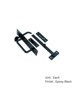 Suffolk Latch - Prepack 200mm Epoxy Black Set