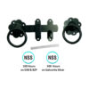 Steel Gate Latch Plain Ring Handle 127mm Bright Zinc Plated Set 3 Steel Gate Latch Plain Ring Handle 127mm Bright Zinc Plated Set