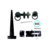 Single Gate Set With Ring Gate Latch, Tee Hinges and Pad Bolt 400mm / 127mm Set 5 Single Gate Set With Ring Gate Latch, Tee Hinges and Pad Bolt 400mm / 127mm Set