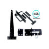 Single Gate Set With Suffolk Latch / Pad Bolt 400mm Set 5 Single Gate Set With Suffolk Latch / Pad Bolt 400mm Set