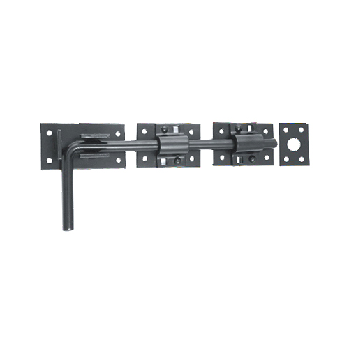 Premium Garage Door Bolt C/W Fixings Ebony Black 1 Premium Garage Door Bolt C/W Fixings Ebony Black