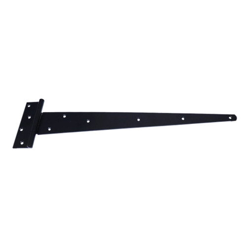Premium Heavy Tee Hinge C/W Fixings - Pair 450mm Ebony Black 1 Premium Heavy Tee Hinge C/W Fixings - Pair 450mm Ebony Black