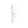 AV2 Latch Only 2 Hooks Multipoint Door Lock - Autolocking 3 HS Hardware