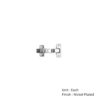 Sprung Cabinet Hinge - Inc Plate 35mm Nickel Plated Pair 3 Sprung Cabinet Hinge - Inc Plate 35mm Nickel Plated Pair