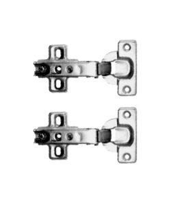 Sprung Cabinet Hinge - Inc Plate 35mm Nickel Plated Pair