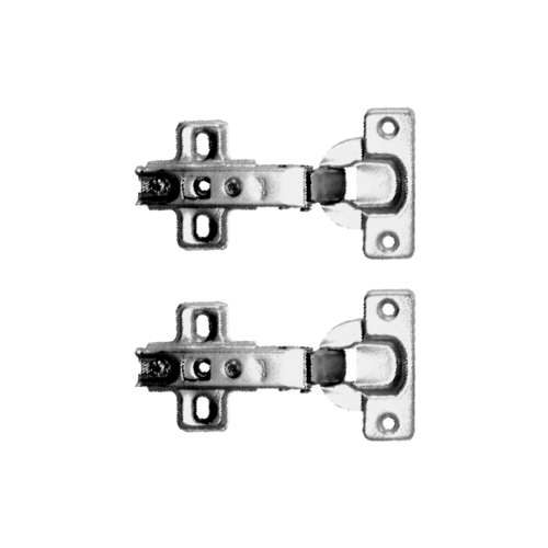 Sprung Cabinet Hinge - Inc Plate 35mm Nickel Plated Pair 1 Sprung Cabinet Hinge - Inc Plate 35mm Nickel Plated Pair