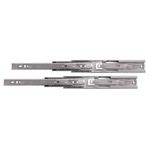 Draw Runner - Soft Close Ball Bearing Bright Zinc Plated Pair 1 Draw Runner - Soft Close Ball Bearing Bright Zinc Plated Pair