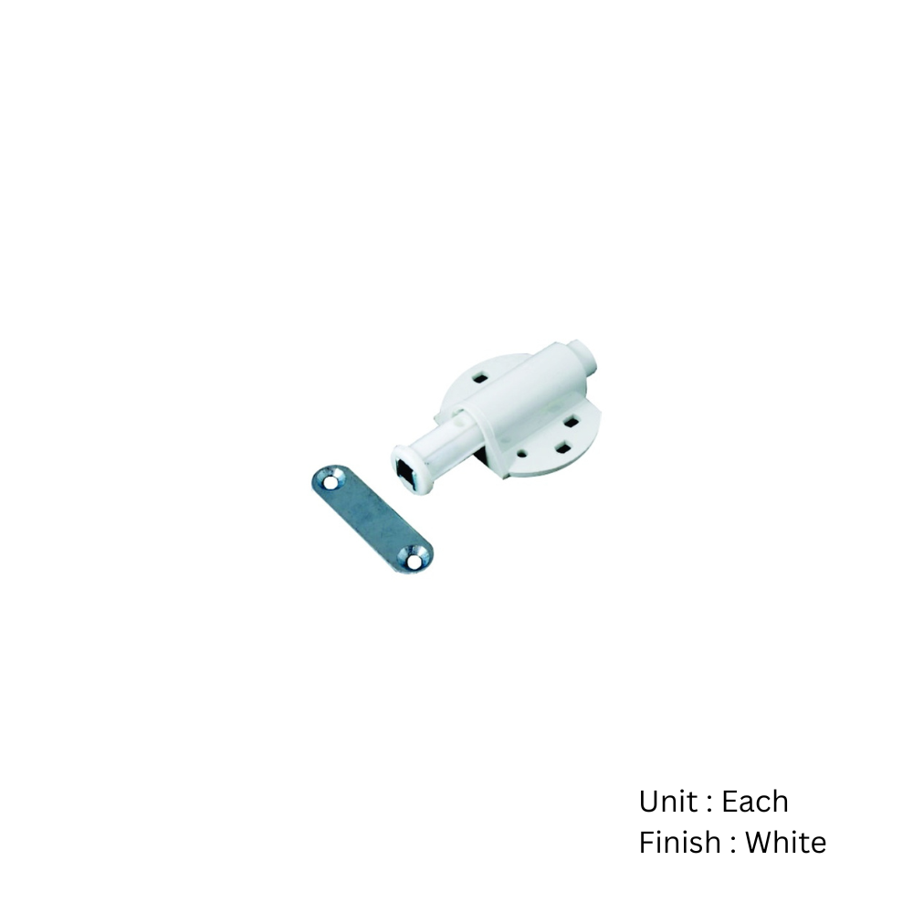 Touch Latch - Magnetic White Each 2 Touch Latch - Magnetic White Each