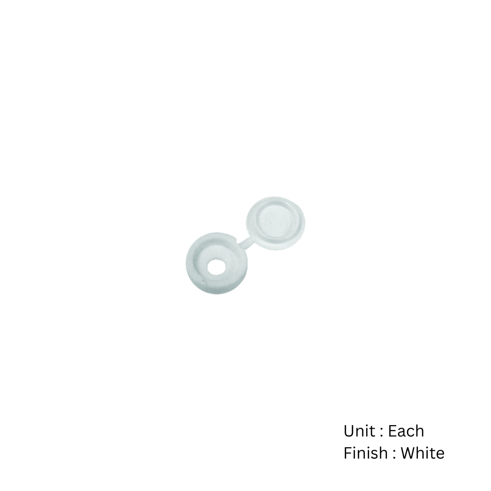 Screw Caps And Cover - Pack Of 25 White Pack 2 Screw Caps And Cover - Pack Of 25 White Pack