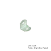 Corner Brace - Radius Corner X100 19 X 19mm Bright Zinc Plated 100 3 Corner Brace - Radius Corner X100 19 X 19mm Bright Zinc Plated 100