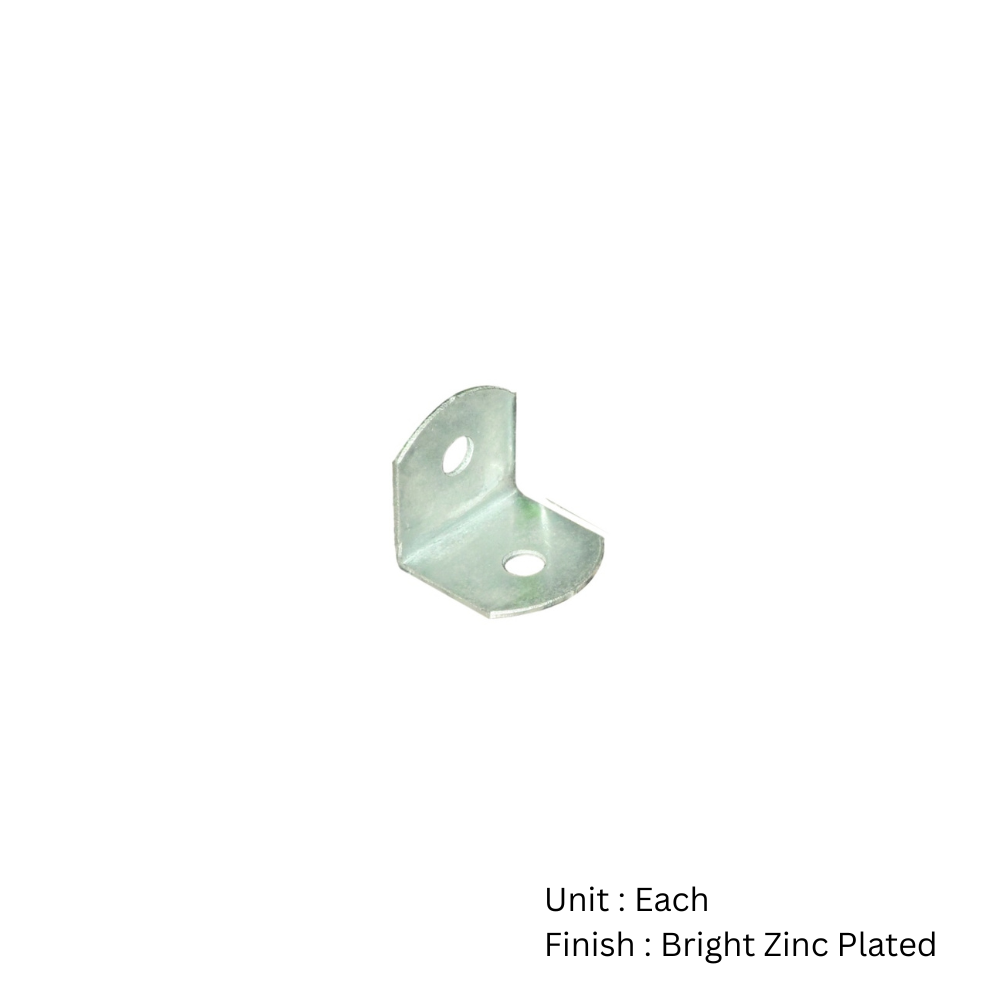 Corner Brace - Radius Corner X100 19 X 19mm Bright Zinc Plated 100 2 Corner Brace - Radius Corner X100 19 X 19mm Bright Zinc Plated 100