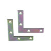 Corner Plate X 25 100mm Bright Zinc Plated 25