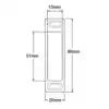 UPVC Deadbolt Keep 4 HS Hardware
