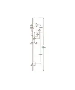 Alternative view of AV2 Latch Deadbolt 2 Hooks Multipoint Door Lock - Heritage Autolocking