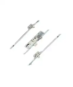 Latch Deadbolt 2 Hooks 2 Rollers Split Spindle Multipoint Door Lock - Option 2 (top hook to spindle = 730mm)