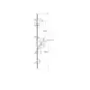 Latch Deadbolt 2 Small Hooks Split Spindle Multipoint Door Lock - 20mm Faceplate - Option 3 (top hook to spindle = 680mm) 3 HS Hardware