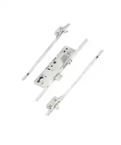 Latch Deadbolt 2 Small Hooks Split Spindle Multipoint Door Lock - 20mm Faceplate - Option 3 (top hook to spindle = 680mm)